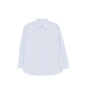 DUNST Striped Cotton Button-Up Shirt Women CLEAR BLUE Shirts